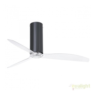 Ventilator cu telecomanda Tube negru lucios / transparent 32035