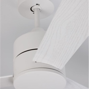 Ventilator de tavan cu telecomanda design modern AXEL alb/stejar 108643 universul-luminii.ro
