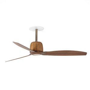 Ventilator incastrat tavan cu telecomanda WEAVER M gold/walnut