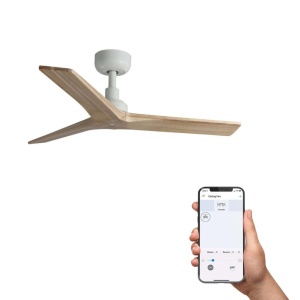 Ventilator smart sistem TUYA si telecomanda KLIM S 92,5cm, alb/ pin