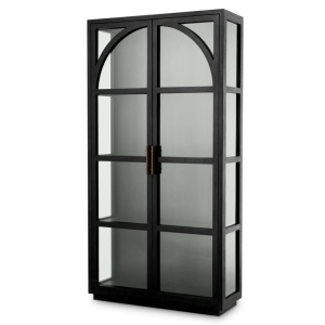 Vitrina design LUX, Furnir Stejar negru, San Bernardino
