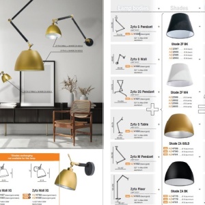 Accesoriu, Baza pentru veioza ZYTA S TABLE BK/GO - Img 4