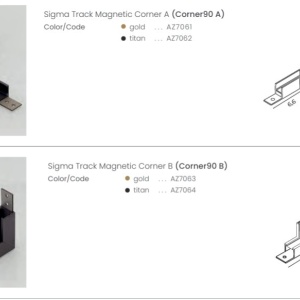 Accesoriu, conector colt titan CORNER B pentru sina magnetica SIGMA - Img 3