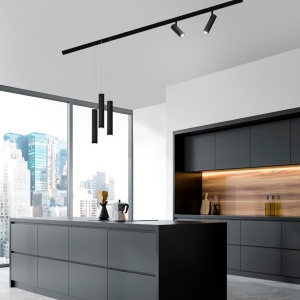 Accesoriu, Corp de iluminat pentru sina magnetica Buxton, Loop sau Sign, JAZZ 10 Watt negru 188234 universul-luminii.ro