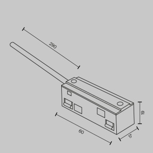 Accesoriu POWER INPUT, Conector electric pentru sinele magnetice Exility - Img 5