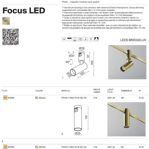 Accesoriu, Spot pentru Sistem Modular Magnetic Flarity, Focus Led alama 243194 universul-luminii.ro