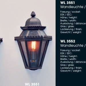 Aplica 1/2 iluminat exterior din fier forjat, WL 3552 52484 universul-luminii.ro