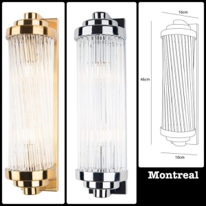 Aplica clasica design art deco Montreal crom W0272 MX 86374 universul-luminii.ro
