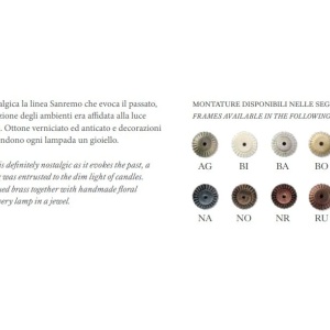 Aplica clasica realizata manual din ceramica SANREMO 128164 universul-luminii.ro