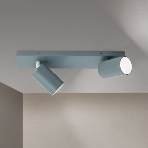 Aplica cu 2 spoturi directionabile stil minimalist PENN, verde deschis 241224 universul-luminii.ro