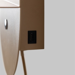 Aplica cu port USB din metal Tokyo bej 248534 universul-luminii.ro