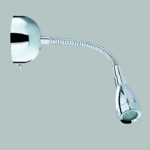 Aplica cu reader LED design minimalist Wall crom 9917CC SRT 52434 universul-luminii.ro