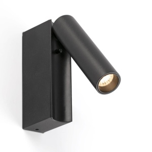 Aplica cu reader LED directionabil stil minimalist CRONOS negru