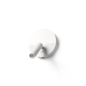 Aplica cu reader LED directionabil stil minimalist DUAS USB C alb - Img 5