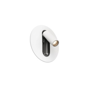 Aplica cu reader LED directionabil stil minimalist TIMIT USB C alb - Img 5