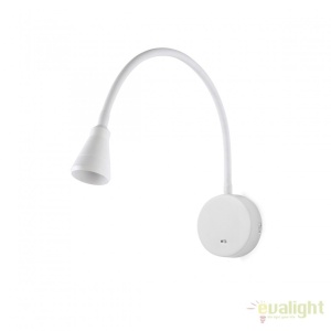 Aplica cu reader LED stil modern minimalist BEL alba 41029