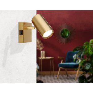 Aplica cu Spot directionabil stil minimalist ROBBY aurie 162134 universul-luminii.ro