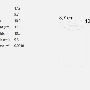 Aplica de exterior iluminat ambiental IP44 Canto Maxi Kubi 2 negru 230114 universul-luminii.ro