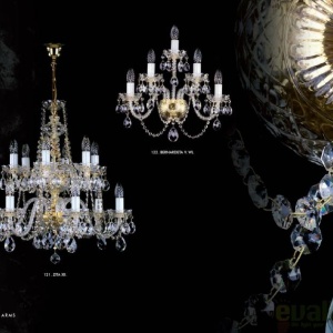Aplica de perete 5 brate Cristal Bohemia Exclusive BERNARDETA V 53494 universul-luminii.ro