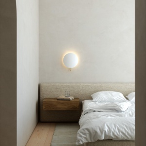 Aplica de perete ambientala design nordic Spargo alb/alama - Img 2