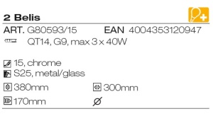 Aplica de perete Belis G80593/15 BL 46034 universul-luminii.ro