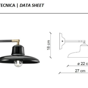 Aplica de perete clasica realizata manual din ceramica COMO 128454 universul-luminii.ro