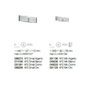 Aplica de perete CLIP AP2 MINI ORO 091129 182334 universul-luminii.ro