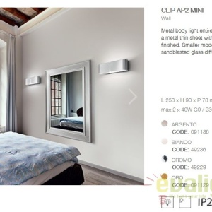 Aplica de perete CLIP AP2 MINI ORO 091129 64974 universul-luminii.ro