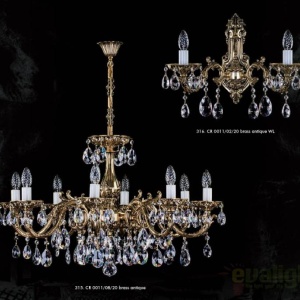 Aplica de perete Cristal Bohemia Exclusive CR 0011/02/20 WL CE 54034 universul-luminii.ro