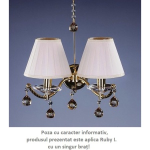 Aplica de perete Cristal Bohemia Exclusive Ruby I. CE - Img 1