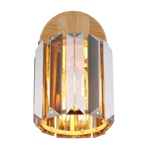 Aplica de perete, Cristal K9 fumuriu, Run 80040146 GL 247114 universul-luminii.ro