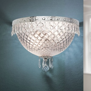 Aplica de perete cristal SCHOLER, EMPIRE CRYSTAL antique silver - Img 6