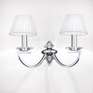Aplica de perete cristal Swarovski eleganta de lux Avala 2L nickel plated 95744 universul-luminii.ro