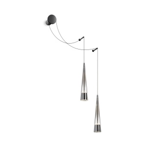Aplica de perete cu 2 pendule LED design modern Sintesi 179824 universul-luminii.ro