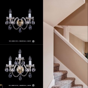 Aplica de perete cu 3 brate Cristal Bohemia Exclusive Lamia III AG 174884 universul-luminii.ro