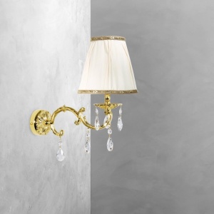 Aplica de perete cu abajur elegant si cristale Classic Wall - Img 2