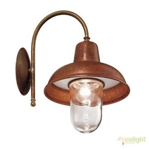 Aplica de perete cu protectie IP44, fabricata manual, diam.25,5cm, Contrada 243.26.OR