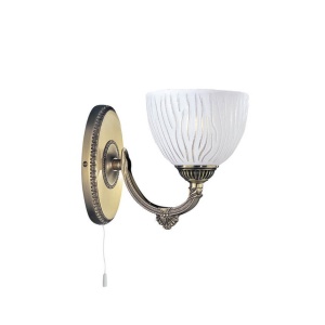 Aplica de perete design clasic din alama si sticla 5600 102444 universul-luminii.ro