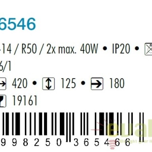 Aplica de perete design clasic, Grando 6546 RX - Img 2