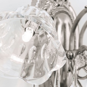Aplica de perete design clasic LA BOHEME 3L, argintiu antic - Img 5