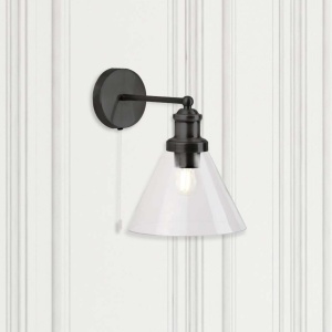Aplica de perete design clasic Pyramid negru 1277BK SRT - Img 3