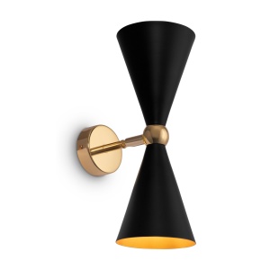 Aplica de perete design decorativ Vesper negru/auriu MYMOD108WL-02GB 83874 universul-luminii.ro