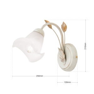Aplica de perete design elegant SISI ivory-gold 235284 universul-luminii.ro