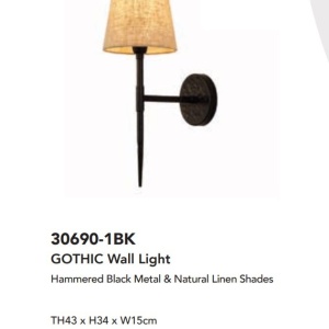 Aplica de perete design industrial Gothic 139304 universul-luminii.ro
