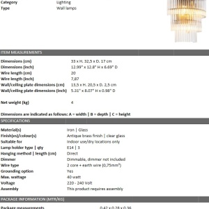 Aplica de perete design LUX East, alama 197524 universul-luminii.ro