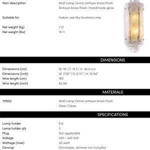 Aplica de perete design LUX Ginnis 222844 universul-luminii.ro