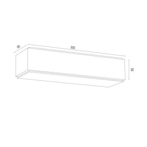 Aplica de perete design modern Carlson 30cm 123964 universul-luminii.ro