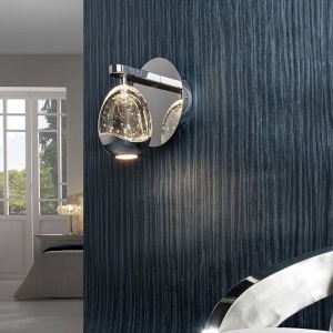 Aplica de perete design modern ROCIO, crom - Img 2