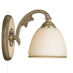 Aplica de perete din alama 1 brat design italian 7105 102314 universul-luminii.ro