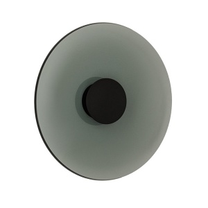 Aplica de perete din sticla diametru 50cm, LED Smoked Glass